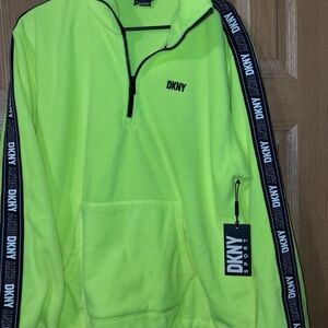 DKNY Neon Green Pullover Hoodie
